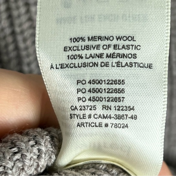 Aritzia Wilfred Montpellier Turtleneck Sweater 100% Merino Wool Medium Taupe - Picture 8 of 12